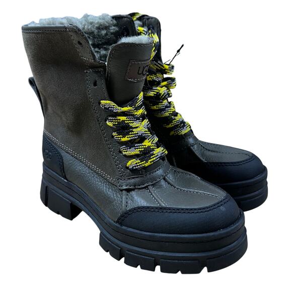 UGG Women's Ashton Addie Snow Boot Slate Brown Size 5 New Without Box - Picture 2 of 9